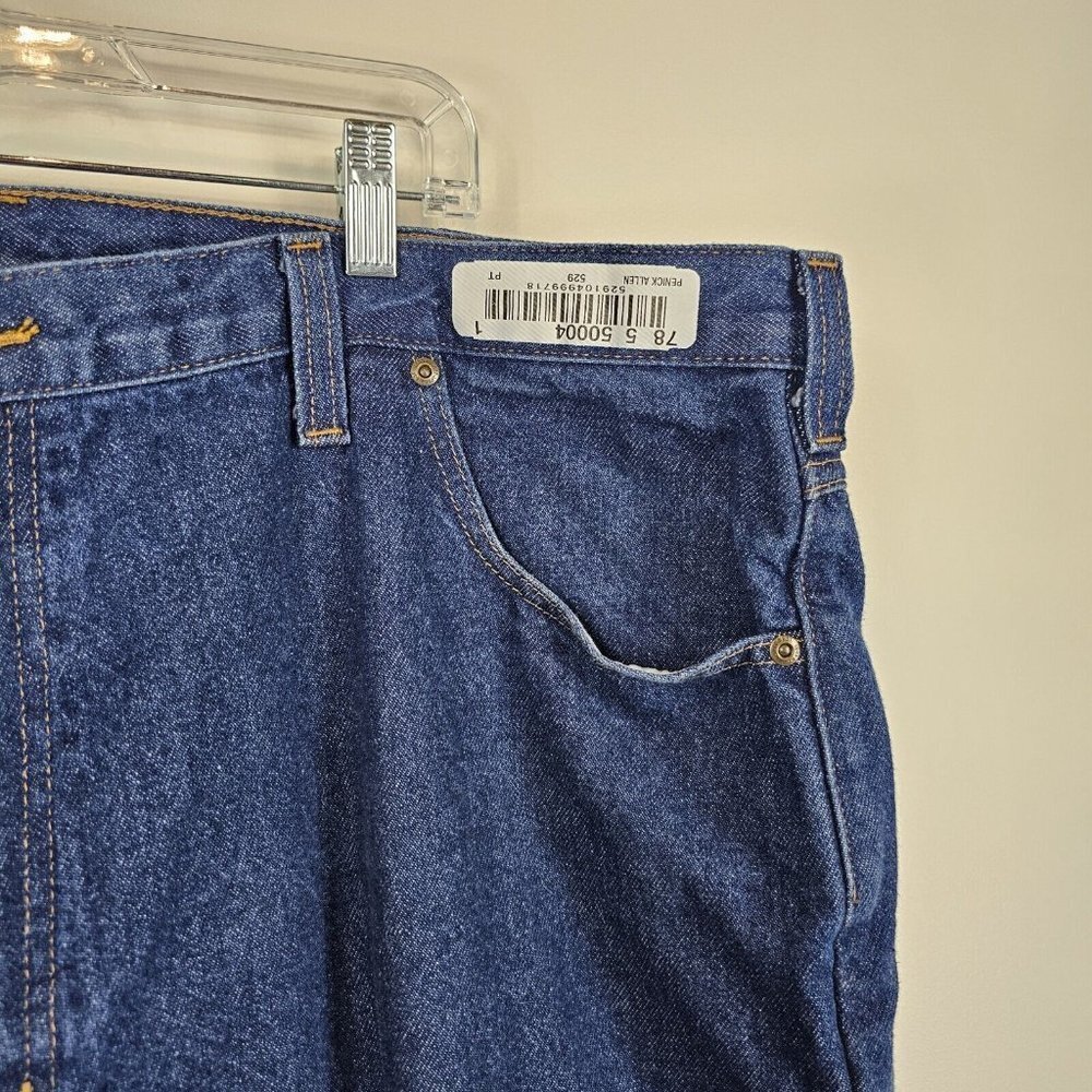 Carhartt Mens Relaxed Fit Jeans Size 44 X 30 Blue Denim Workwear Pants Cotton - Picture 4 of 13